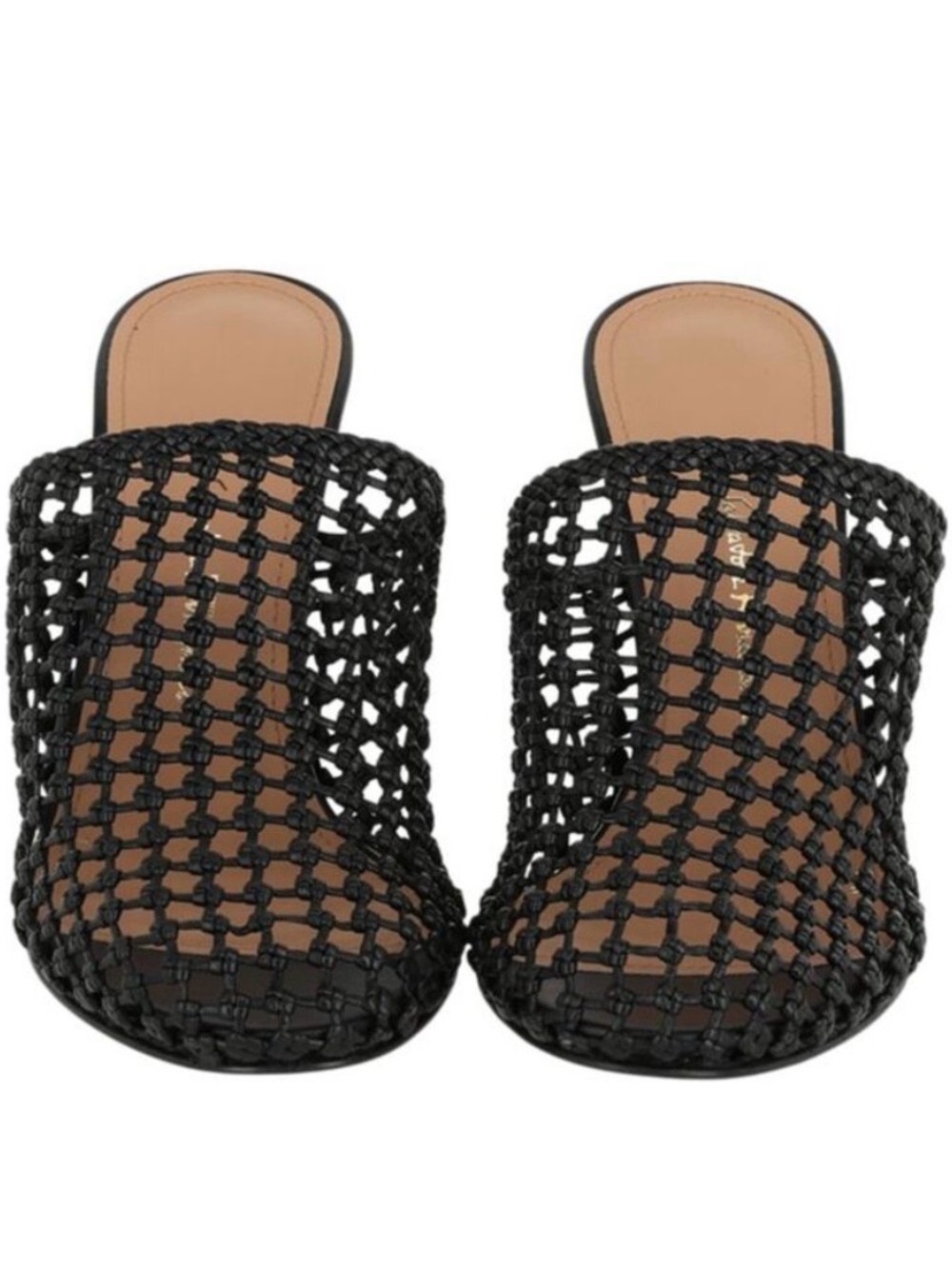 Salvatore Ferragamo Black Ella X5  Caged Mules